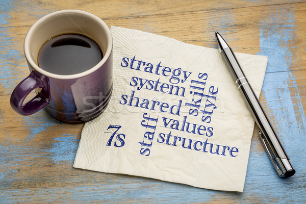 7S model for organizational culture Stock photo © PixelsAway