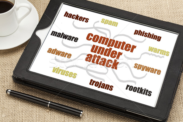 Calculator reţea securitate spam phishing virus Imagine de stoc © PixelsAway
