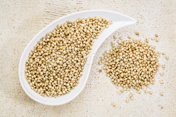 white sorghum grain Stock photo © PixelsAway
