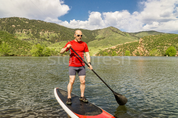 stand up paddling (SUP) in Colorado Stock photo © PixelsAway