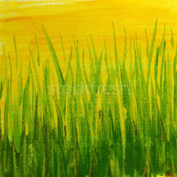 çim yeşil sarı grunge boyalı doku Stok fotoğraf © PixelsAway