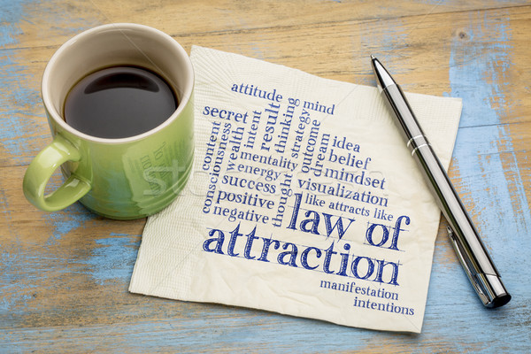 law of attraction word cloud Stock photo © PixelsAway