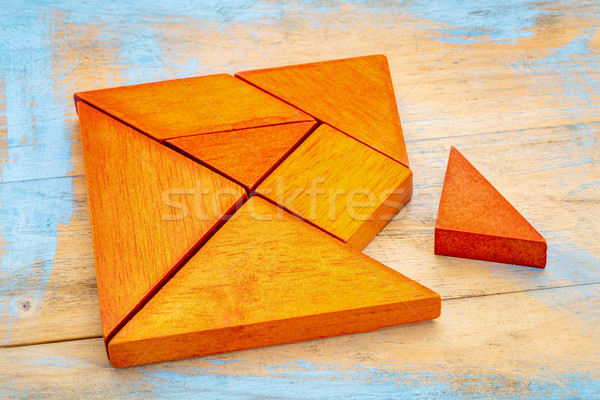tangram puzzle Stock photo © PixelsAway