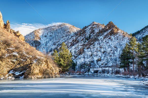 Poudre River Canyon in winter Stock photo © PixelsAway