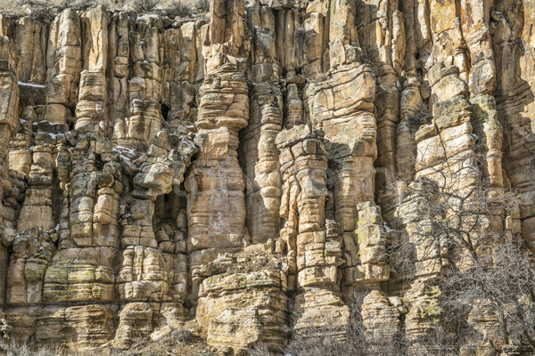 Grès falaise colonnes Colorado texture mur Photo stock © PixelsAway