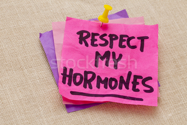 respect my hormones warning Stock photo © PixelsAway