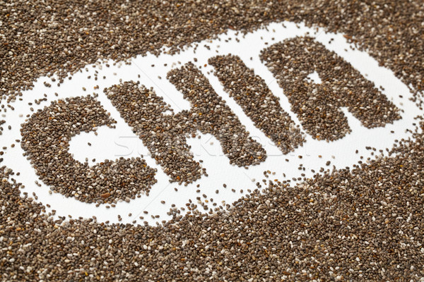 chia seeds word and background Stock photo © PixelsAway