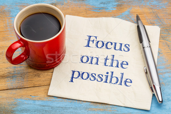 Focus on the possible Stock photo © PixelsAway