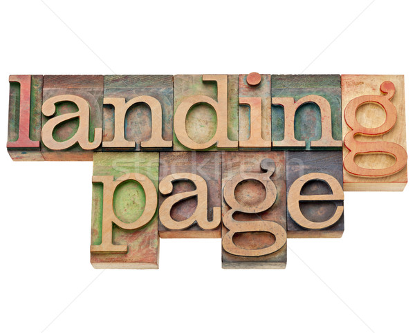 landing page - internet and SEO concept Stock photo © PixelsAway