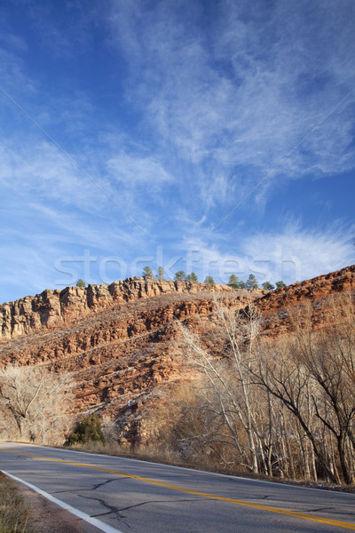 Colorado hihway with redstone rocks Stock photo © PixelsAway