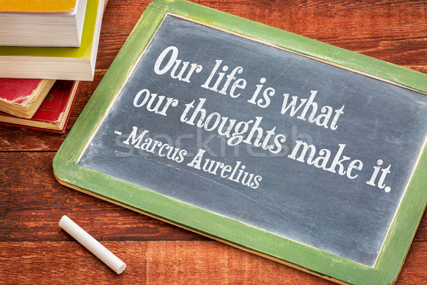 Marcus Aurelius on life and thoughts Stock photo © PixelsAway