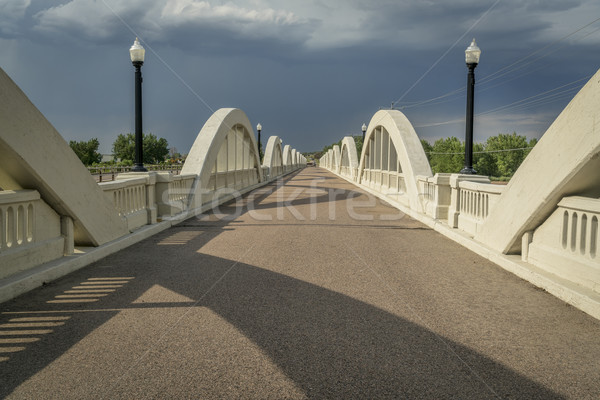 Concrete arch bridge over South Platte River Stock photo © PixelsAway