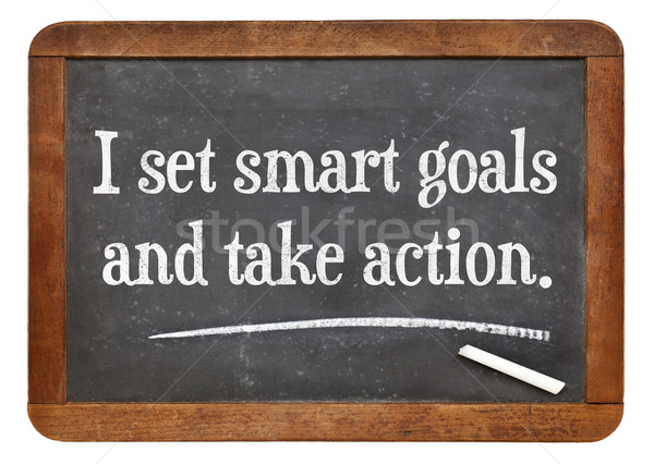 I set smart goals and take action Stock photo © PixelsAway