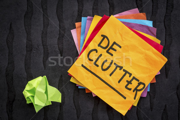 declutter reminder or advice  Stock photo © PixelsAway