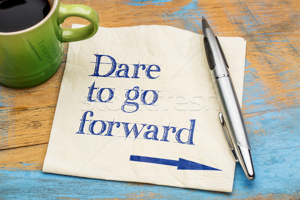 Dare to go forward Stock photo © PixelsAway