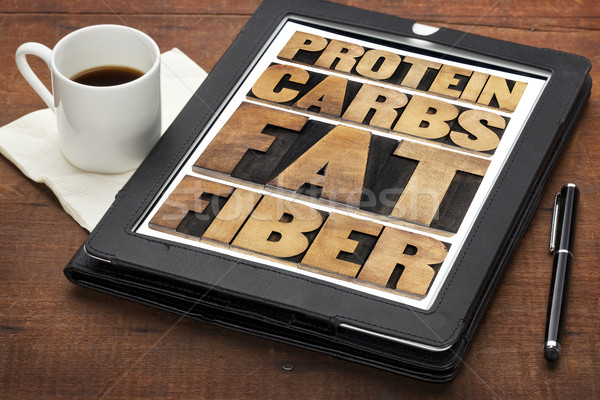 protein, carbs, fat and fiber  Stock photo © PixelsAway