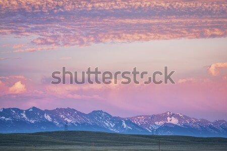 Medicine Bow Mountains at dusk Stock photo © PixelsAway