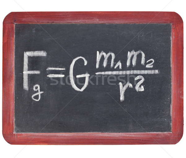 Zwaartekracht recht fysica onderwijs klein wetenschap Stockfoto © PixelsAway