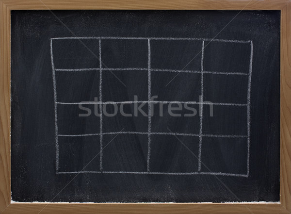 blank table on blackboard Stock photo © PixelsAway