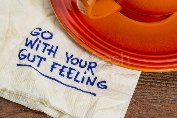 go with your gut feeling Stock photo © PixelsAway