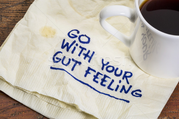 go with your gut feeling Stock photo © PixelsAway