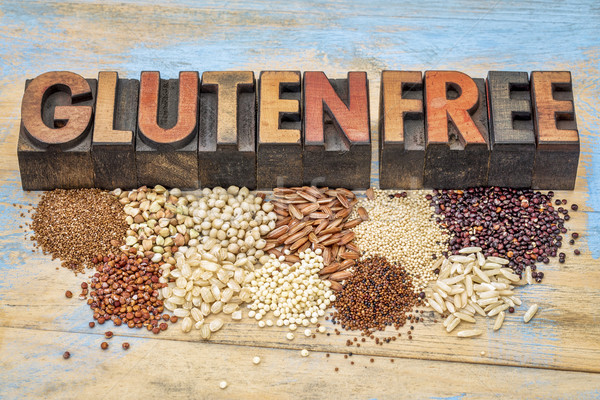 gluten free grains and typography Stock photo © PixelsAway