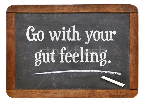 go with your gut feeling Stock photo © PixelsAway