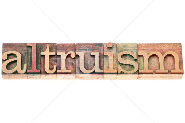 Stock photo: altruism word typography 
