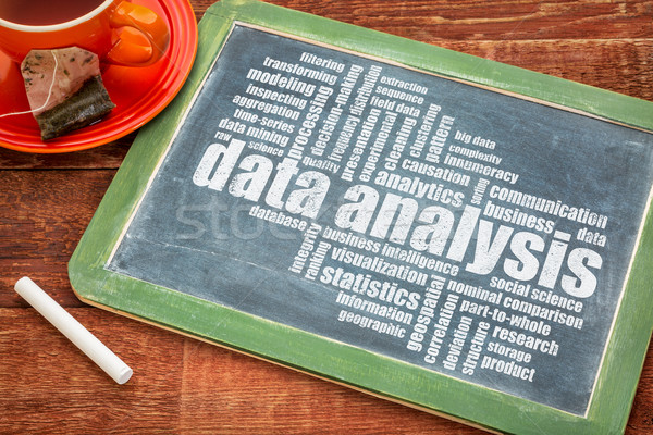 data analysis word cloud  Stock photo © PixelsAway
