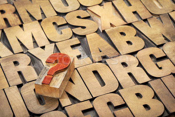 question mark and alphabet Stock photo © PixelsAway