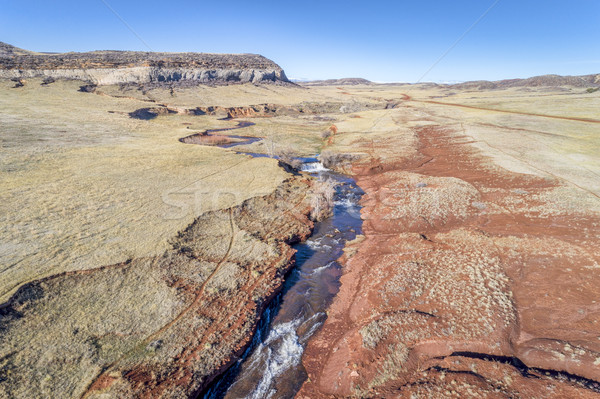 creek at  Colorado foothills - aerial view Stock photo © PixelsAway