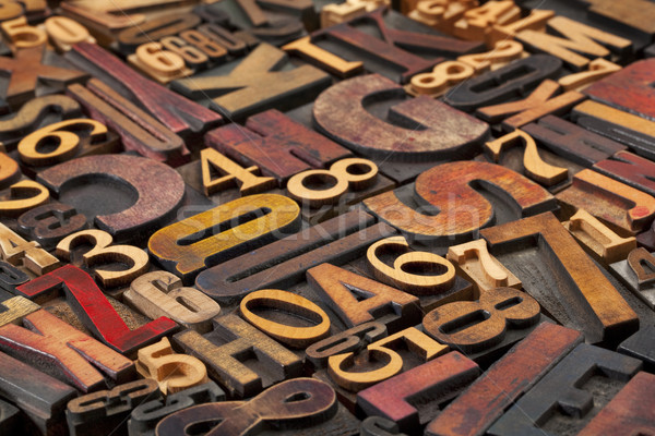 letters and numbers Stock photo © PixelsAway