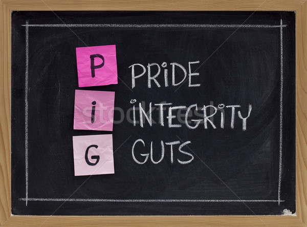 pride, integrity and guts Stock photo © PixelsAway