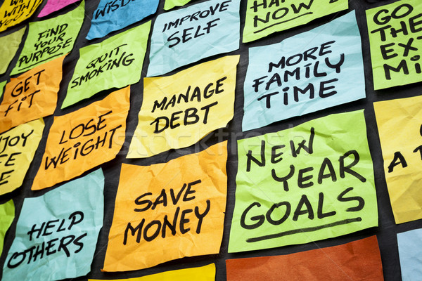 new year resolutions Stock photo © PixelsAway