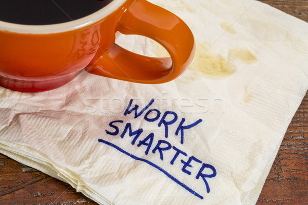 work smarter advice Stock photo © PixelsAway