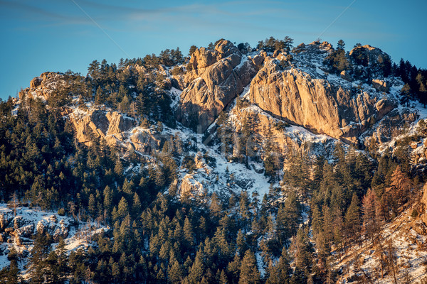 Arhtur Rock in winter scenery Stock photo © PixelsAway