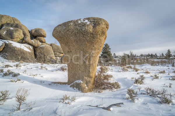 Granit Felsformation Erholung Wyoming Land Geist Stock foto © PixelsAway