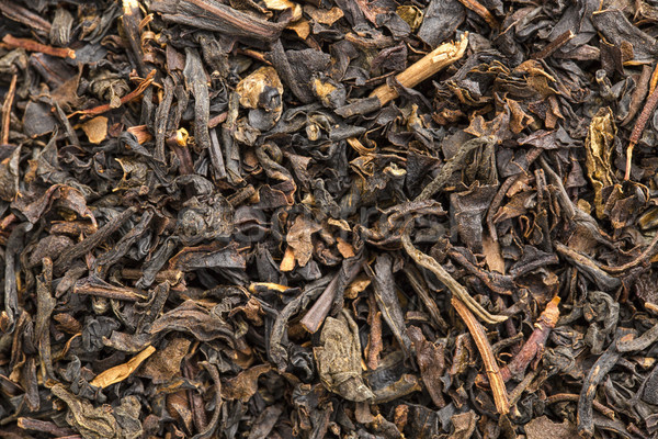 Stock photo: texture of Chinese bohea black tea