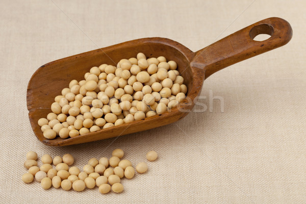 rustic scoop of soybeans Stock photo © PixelsAway