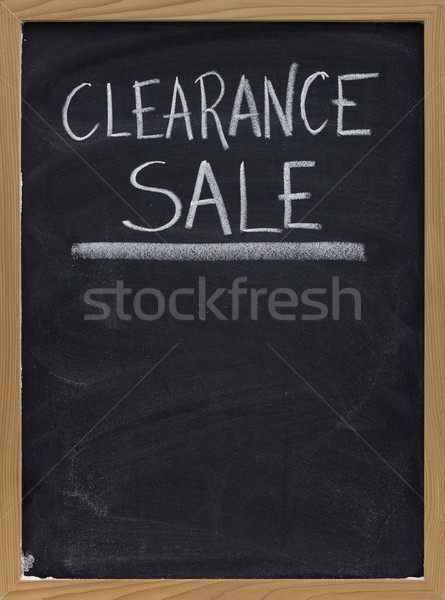 clearance sale blackboard sign Stock photo © PixelsAway