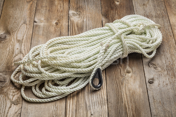 coiled anchor rope Stock photo © PixelsAway