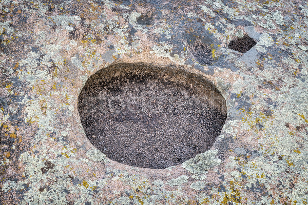 Homokkő erózió absztrakt tál ahogy körkörös Stock fotó © PixelsAway