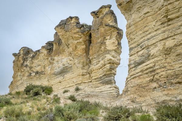 Kalker Kansas kır sütun oluşum kale Stok fotoğraf © PixelsAway