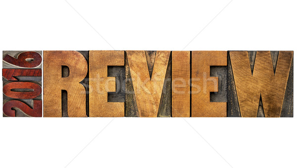 Stock photo: review of 2016 year banner