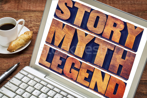 story, myth, legend word abstract Stock photo © PixelsAway