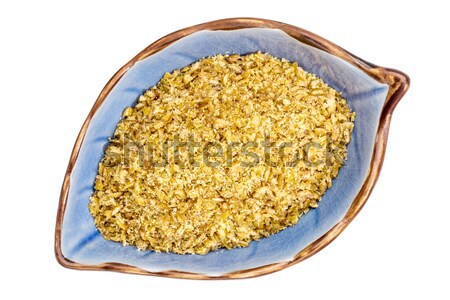 Stock photo: chia seed flour in ceramic bowl