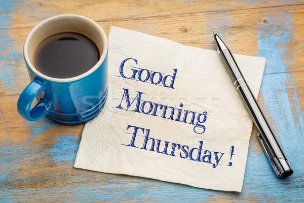 Good Morning Thursday Stock photo © PixelsAway
