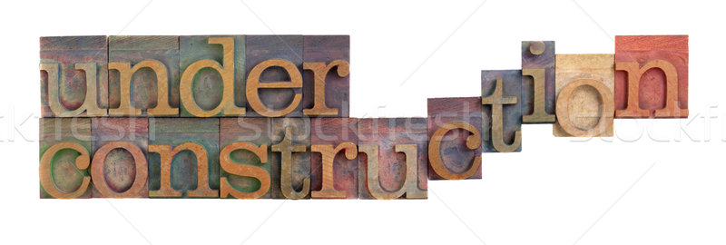 Construção palavras vintage tipo Foto stock © PixelsAway