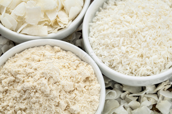 coconut flour and flakes Stock photo © PixelsAway