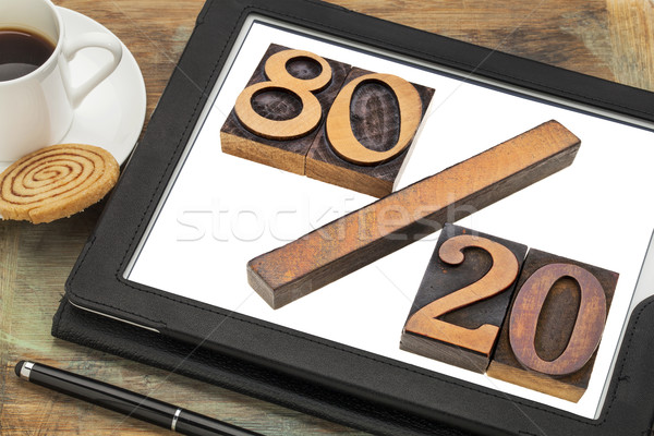 Prinzip ausschließen Holz Buchdruck Druck Blöcke Stock foto © PixelsAway